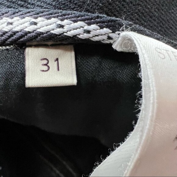 STELLA McCartney Gray Skinny Jeans Ankle Zip  Designer Size 31 - Picture 11 of 14